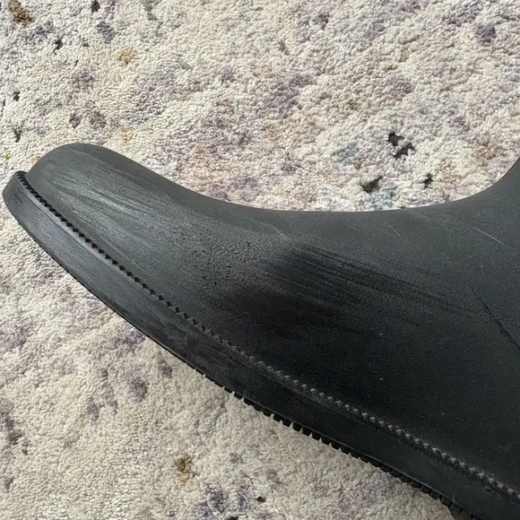 Gucci Black Rubber Guccisma Wellington Boot, Embossed Monogram, Insulated Inside - Picture 16 of 16